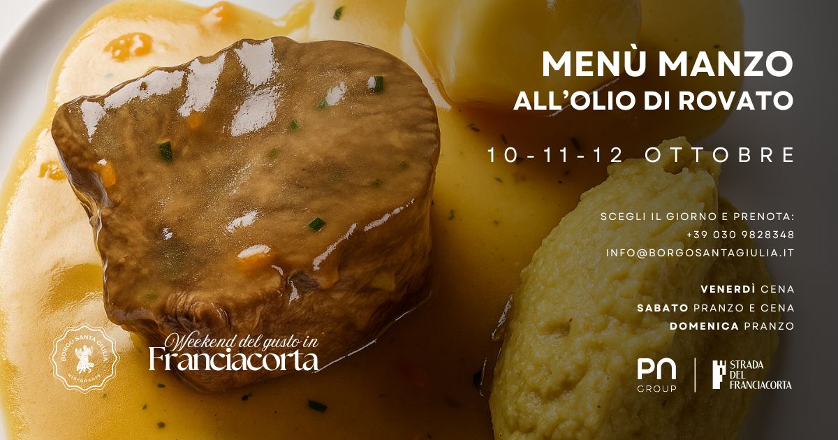 Menù Manzo all’olio di Rovato – Ottobre e Novembre 2025